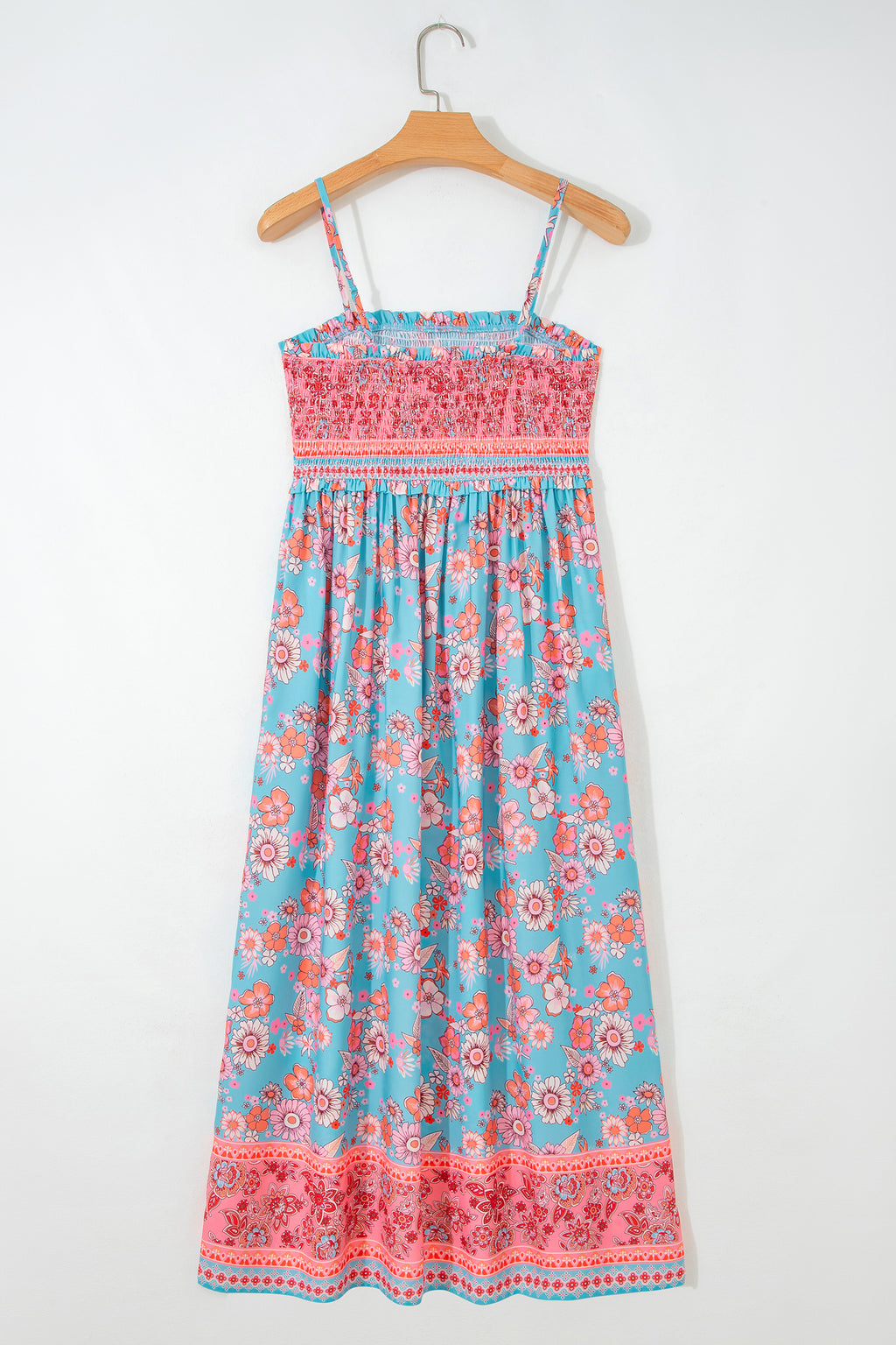 Langes Kleid mit Spaghettiträgern