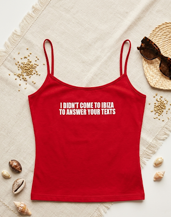 Camiseta roja de Verano